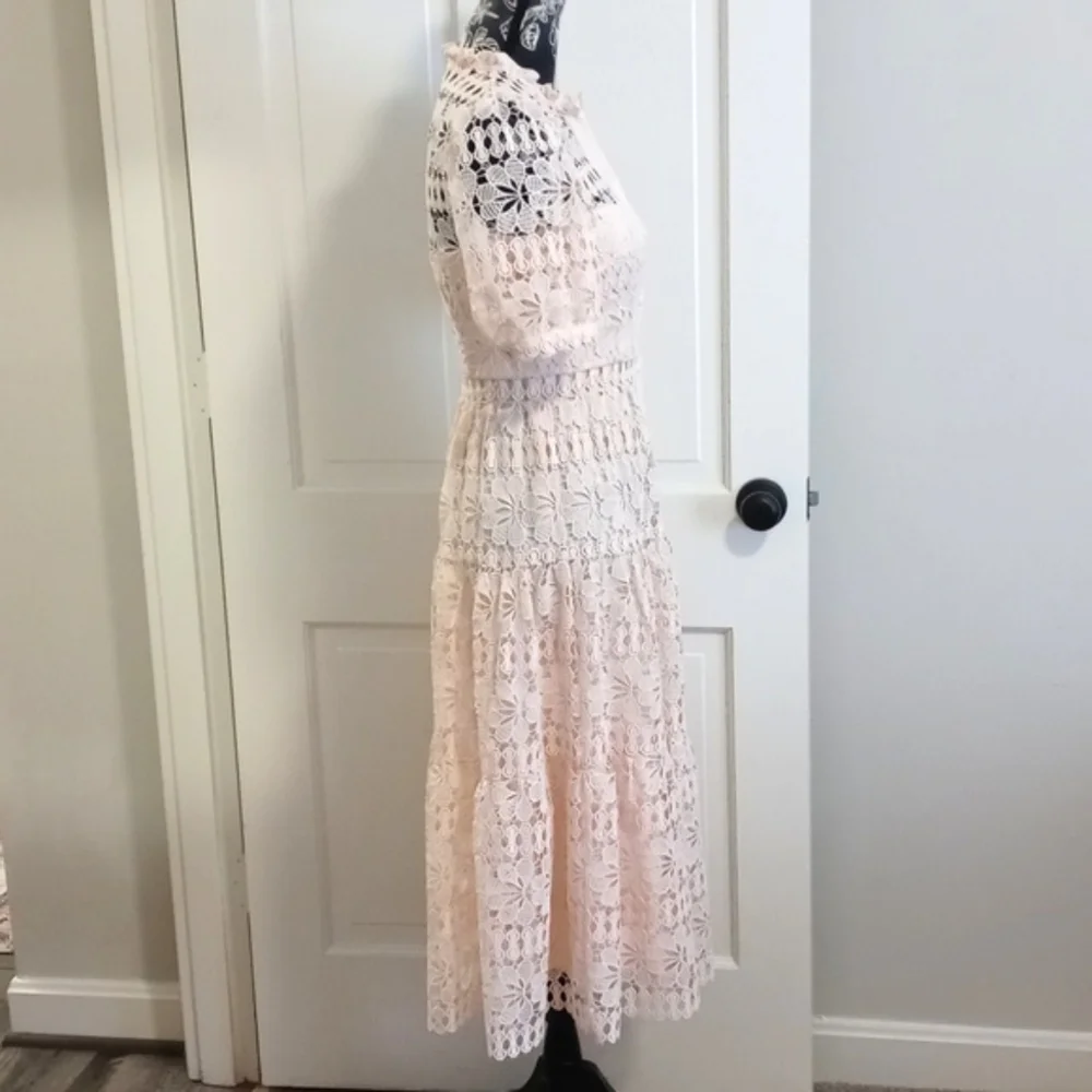 🆕️ 🍑Antonio Melani🍑 - Bruna Peachy Blossom Lace Button-Front Dress - Picture 5 of 13